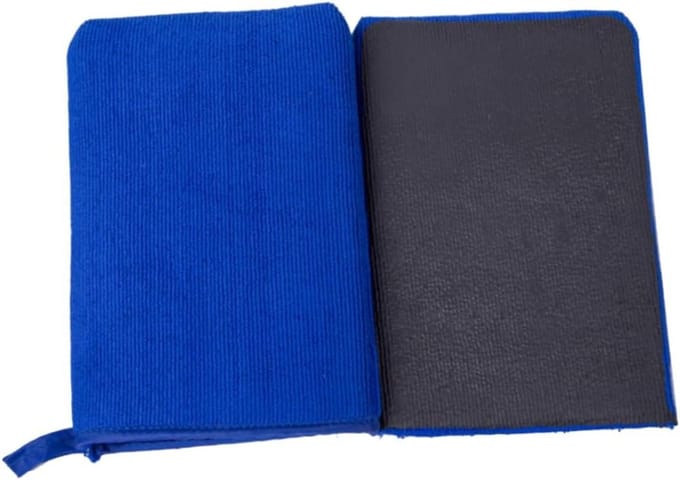 Autowashandschoen - Detailing handschoen - Auto reinigen - Sneller dan klei - Medium - Blauw