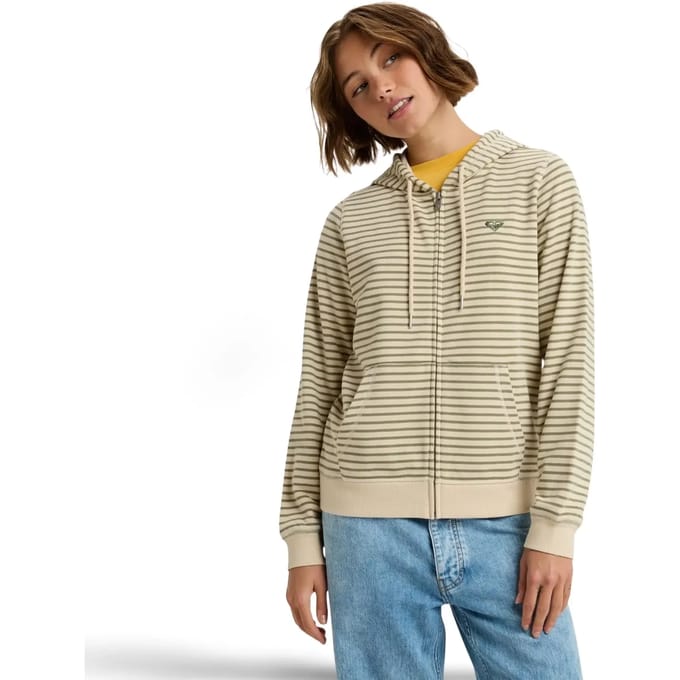 Gestreept dames sweatshirt met capuchon Roxy Perfect