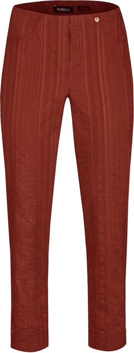 Robell - Bella 09 - 7/8 Structuur Streep - Rood - EU44