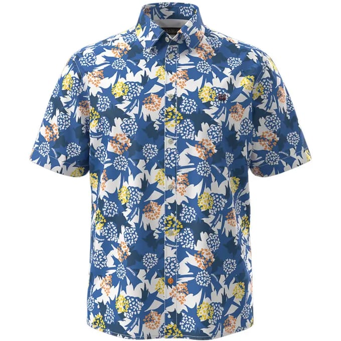 Slim fit vrijetijdsoverhemd met logostitching