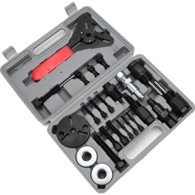 23 Stuks AC Compressor Koppeling Verwijdergereedschap Set Naaf Trekker Auto Gereedschap gray