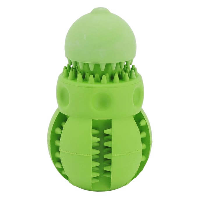 Jouet Distributeur de Friandises pour Chien Multipurpose Interactif Jouets Puzzle pour Chien pour Chiens Moyens Grands beige