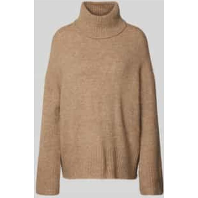 Oversized gebreide pullover met col
