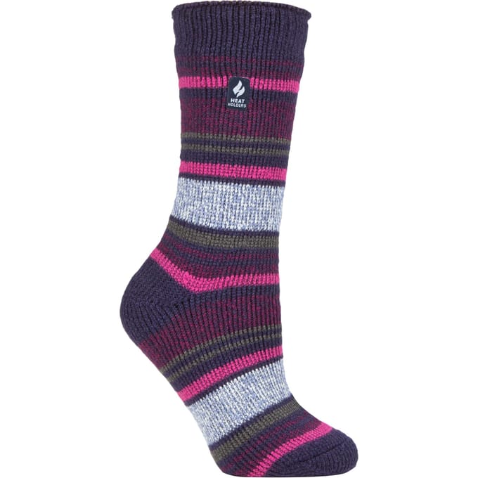 Heat Holders Dames Dikke Warme Thermische Sokken - Blauw Lint (Barcelona)