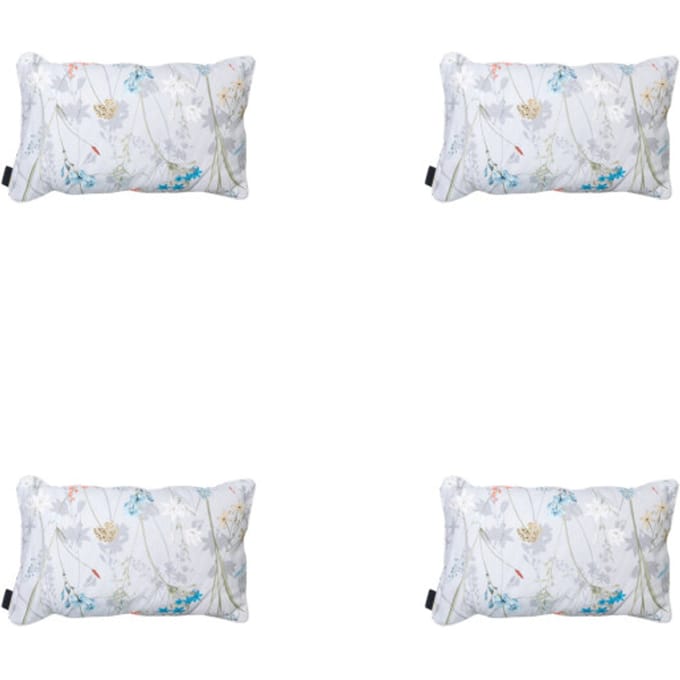 Madison - Sierkussen Donna azure canvas eco+ - Ca. 30x50 cm - Set van 4