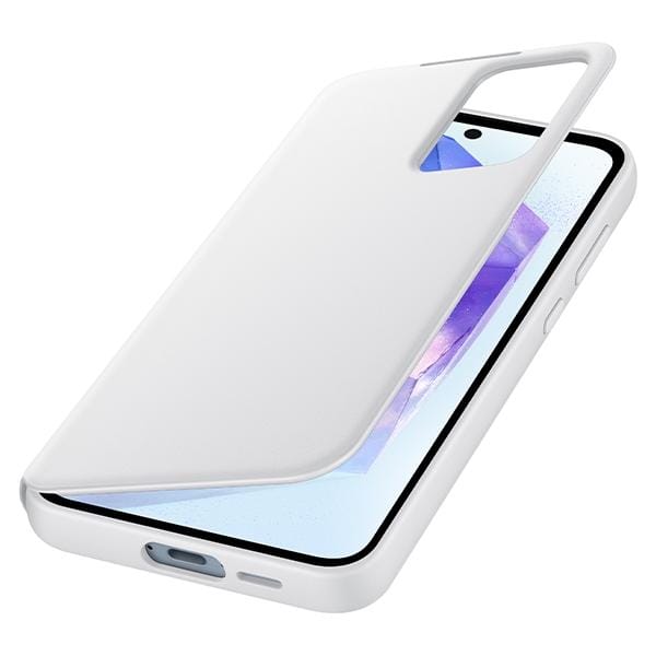 Hoesje voor Samsung Galaxy A55 5G Smart View Wallet Wit