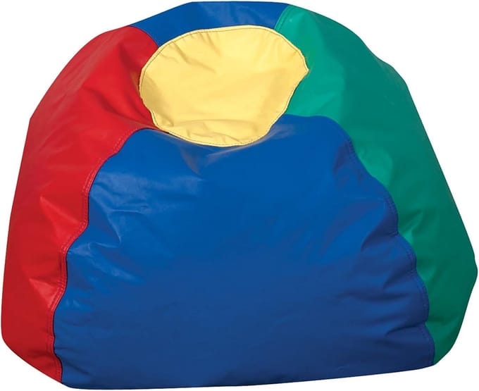 Grote Ronde Zitzak Regenboog Kleuren