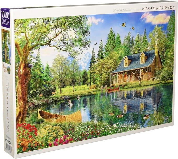 Puzzles 1000 piece puzzle Dominique Davison Crystal Lake cabin (50x75cm)