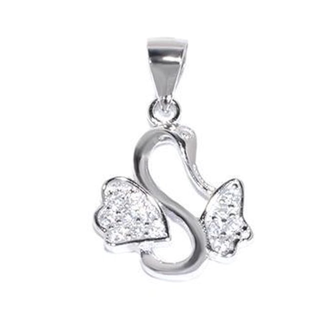 Blinx Jewels Zilveren Hanger Zwaan