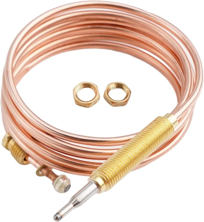Thermokoppelsensor M8 - Temperatuursensor - Gasapparaten Meten - Snelle Reactietijd - 120 cm Lengte - Zilver