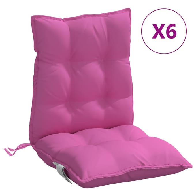 vidaXL - Buitenkussen - 6 - st - Roze - 100 - x - 50 - x - 7 - cm