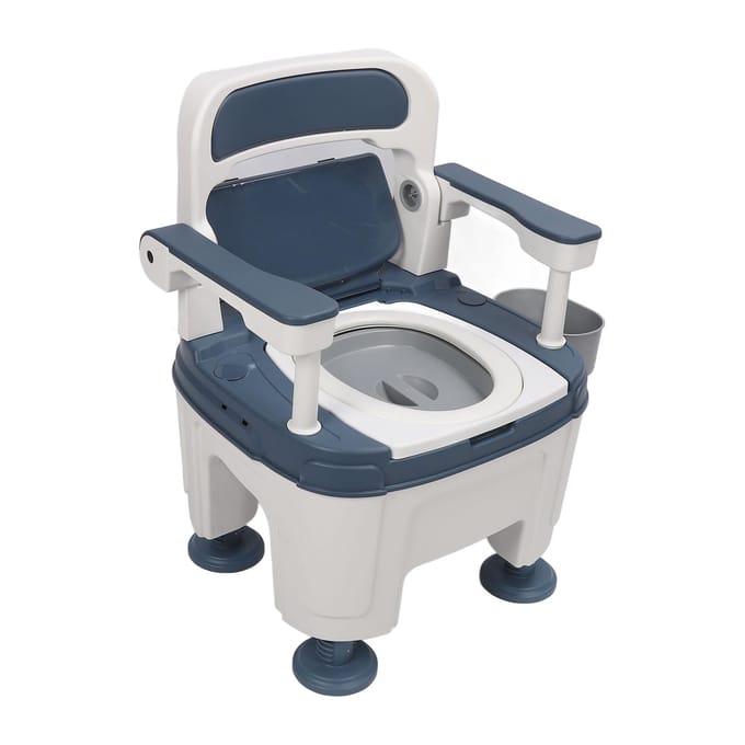 Nachtkastje Commode Toilet Valbestendig Geurbestendig Draagbare Potstoel Commode Toilet voor Ouderen black