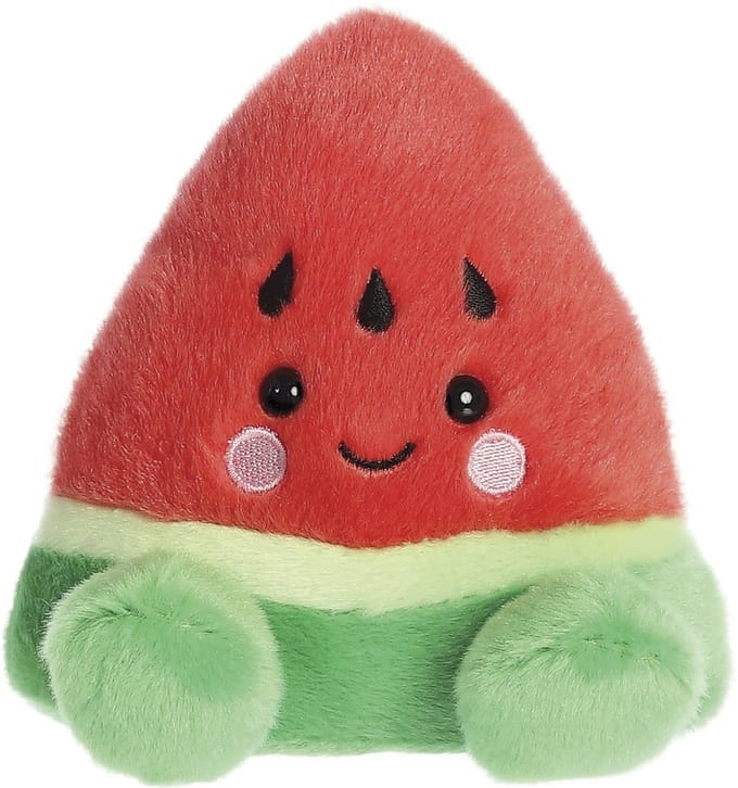 Aurora Palm Pals Watermeloen Knuffel – 13 cm