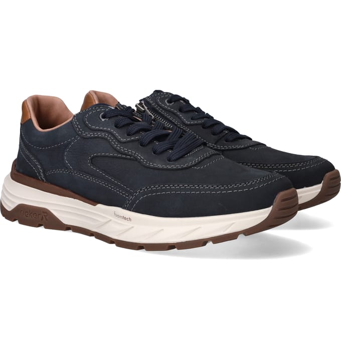 Rieker Heren Sneaker - 06100-14 Blauw - Wijdte H - Maat 45