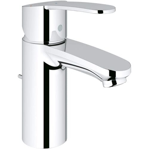 GROHE Eurostyle Cosmopolitan Wastafelkraan - Standaard uitloop - Met trek-waste - Chroom - AquaCalibrator