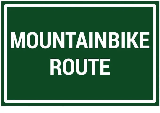 Mountainbike route sticker | 30 x 20 cm