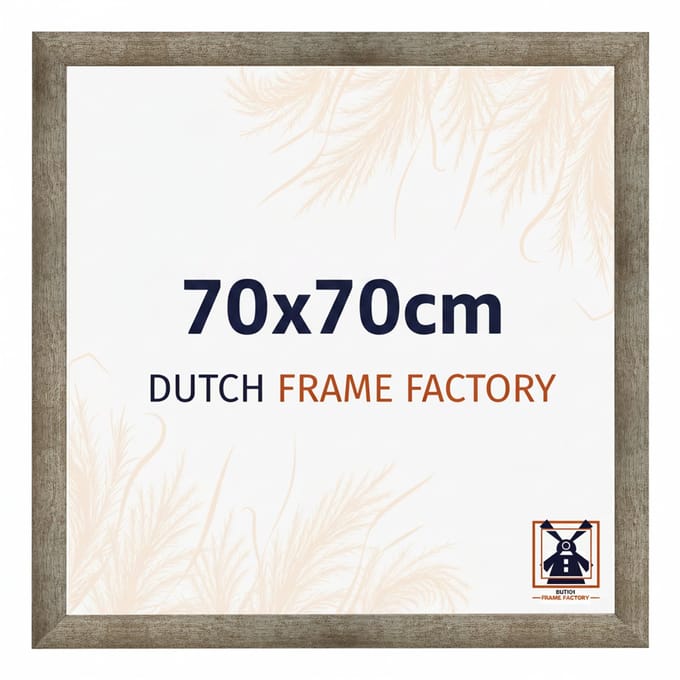 Fotolijst 70x70 cm - MDF - Metaal Vintage - Benno