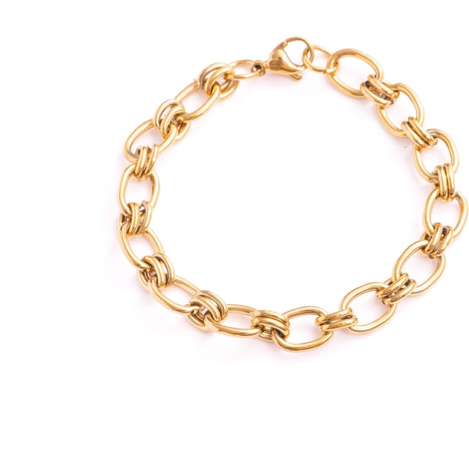 Luxenter Armband met 18-karaats geelgouden afwerking - Hataj