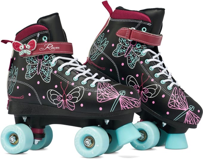 RAVEN Amelia Zwarte Verstelbare Skates Maat 35-38