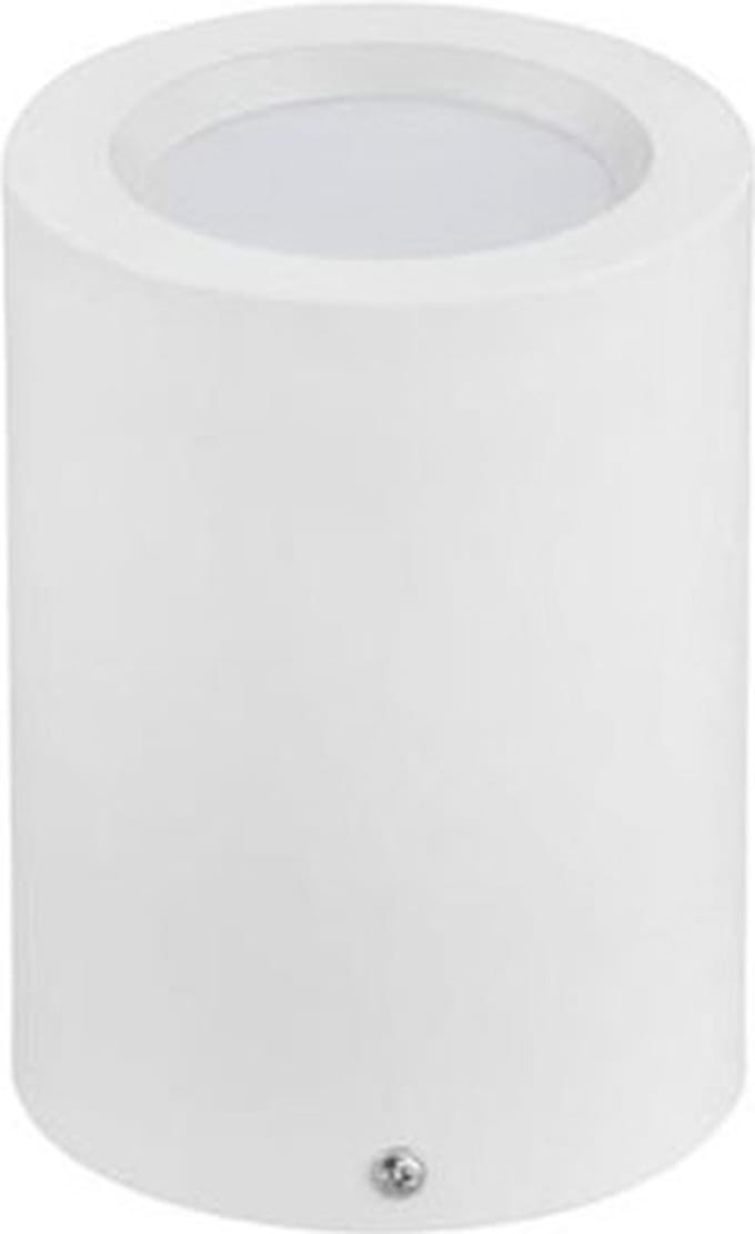 LED Downlight - Opbouw Rond Hoog XL 5W - Natuurlijk Wit 4200K - Mat Wit Aluminium - Ø95mm