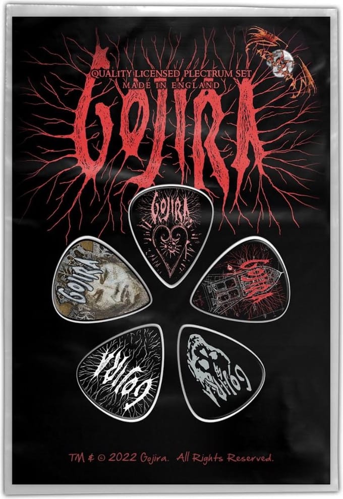 Gojira - Fortitude Plectrum - Set van 5 - Multicolours