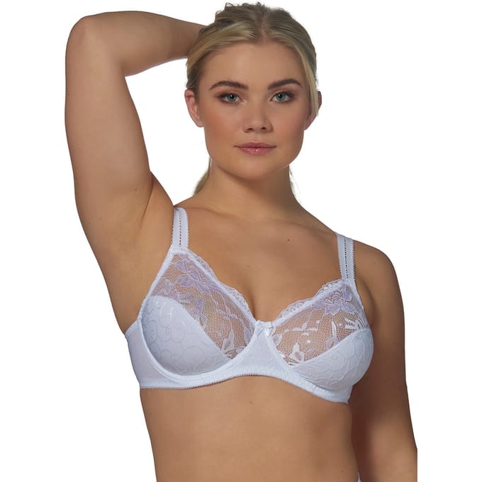 Elbrina LACE Vrouwen Beha - Wit - Maat 90D