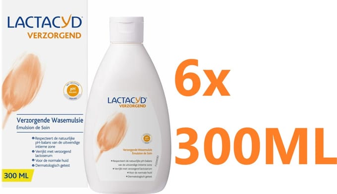 Lactacyd Wasemulsie Verzorgend Vaginale Verzorging Voordeelverpakking