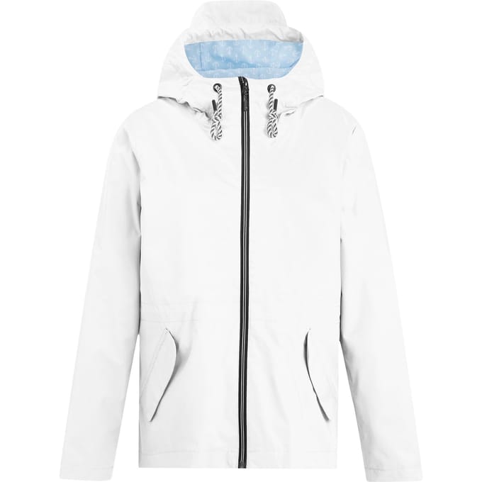 Regatta Dames/Dames Bayletta Grid Distress Waterdichte Jas (Wit)