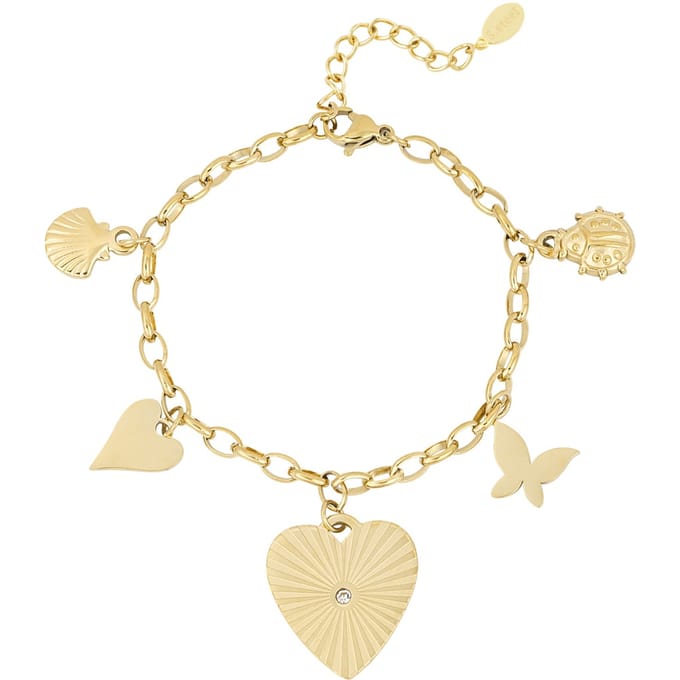 Elira Charm Bracelet - Goldfarben / Edelstahl
