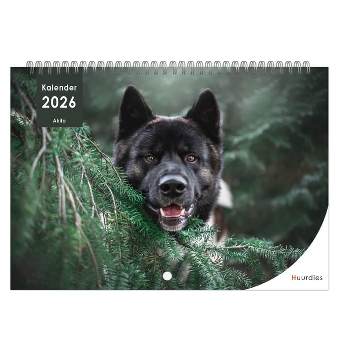 Huurdies - 2026 Kalender - Akita - A4