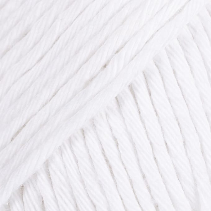 DROPS Paris Uni Colour - 16 wit - Katoen Garen