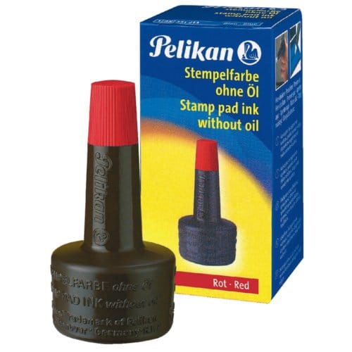Pelikan stempelinkt zonder olie rood 28ml