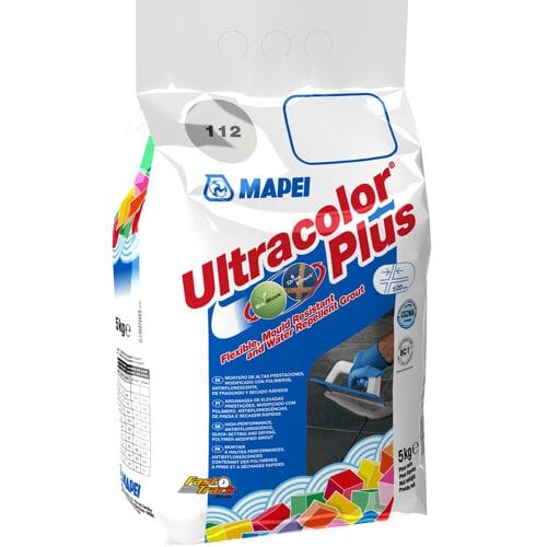 Mapei Ultracolor Plus Voegmortel - Waterafstotend & Schimmelwerend - Kleur 112 Middengrijs - 5 kg
