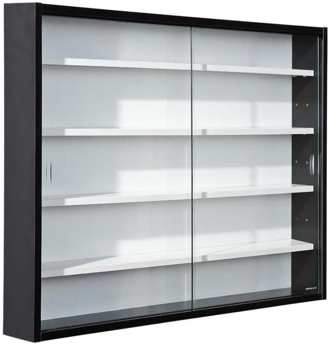 Vitrinekast met Glas - Vitrinekasten Woonkamer - 80cm x 60cm x 9,5cm