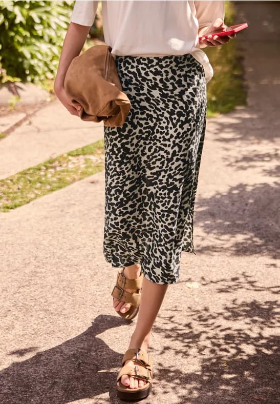 Midirok met Mid Waist en print