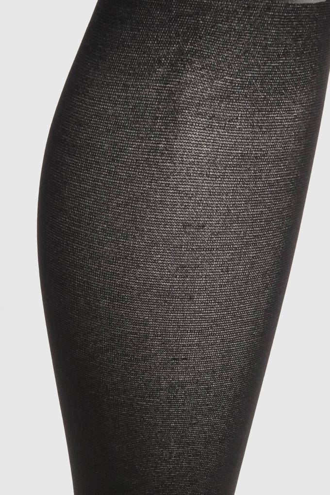 boohoo Dames Plus 60 Denier Enkel Verpakt Panty's | Zwart