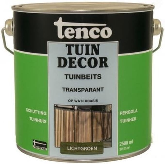 Tenco tuindecor beits transparant lichtgroen - 2,5 liter