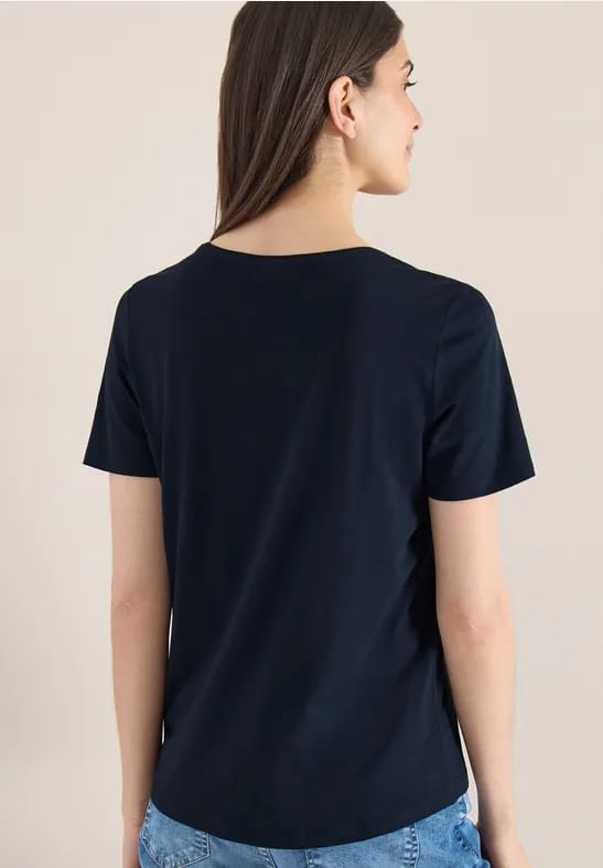 Basic Shirt met ronde hals