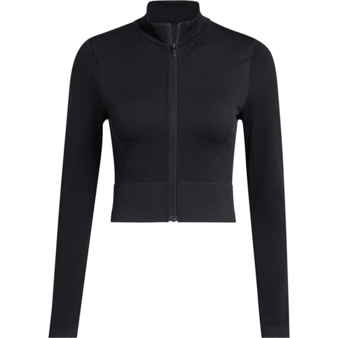 Adidas Performance Workout Essentials Knit Jack Met Lange Ritssluiting - Dames - Zwart