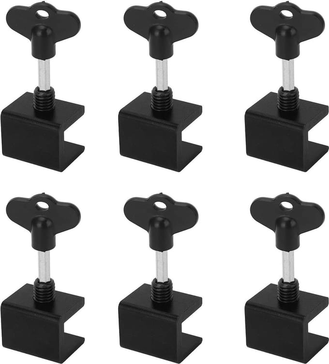 Veiligheidsraamlock - 6 Sets Verstelbare Sliding Window Locks voor Thuis en Kantoor