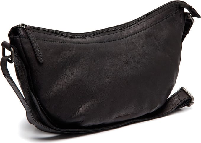 Chesterfield Clarita Washed Waxed Pull Up Schoudertas - Zwart