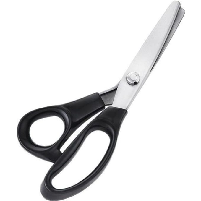 Professionele Zigzag Schaar Kleermakersschaar Zigzag Knippen Naaischaar Kleermakersschaar Pinking Schaar zwart