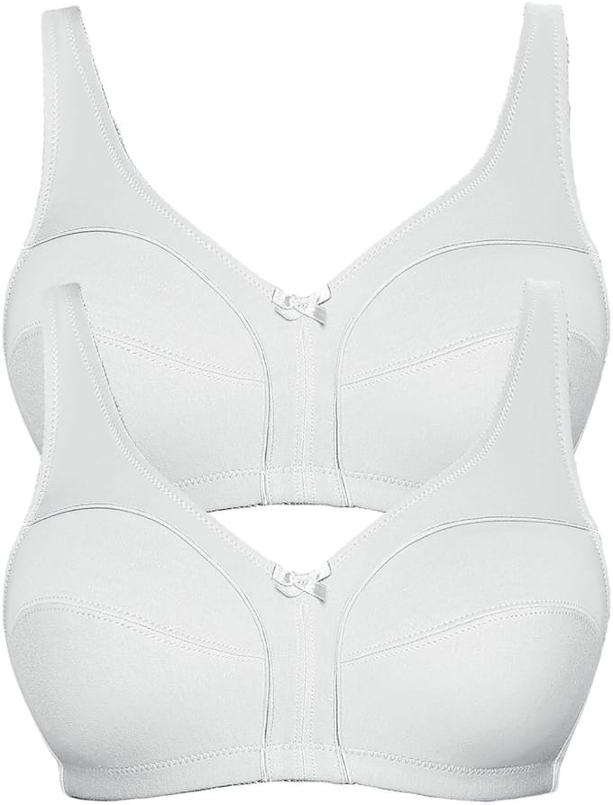 2-pack katoenen soft beha Basic