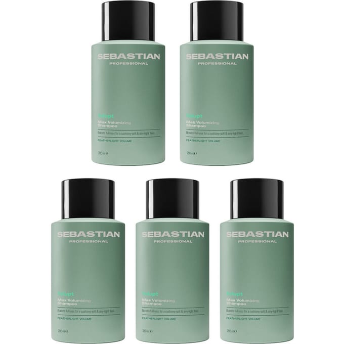 5x Sebastian Volupt Max Volumizing Shampoo 280ml