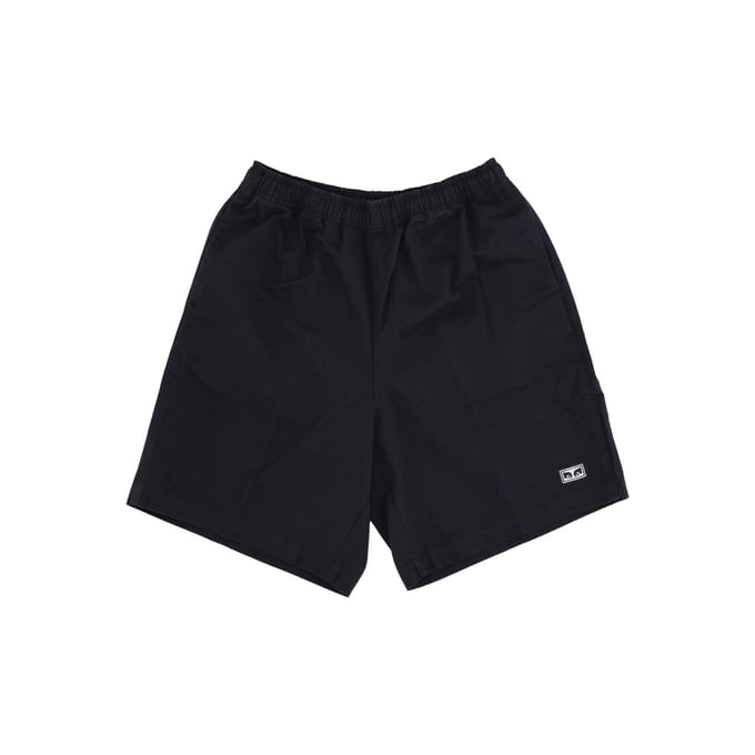 Easy Relaxed Twill Short Heren Korte Broek Zwart