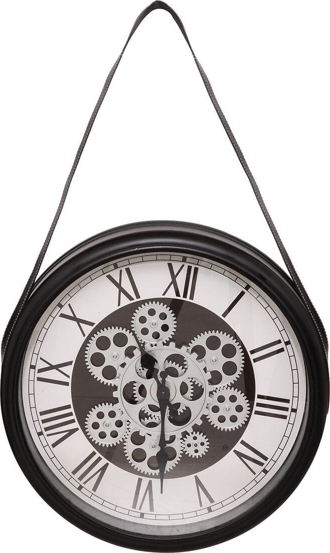 Atmosphera Peter Klok met ophangriem Ø40xH64cm - Zwart