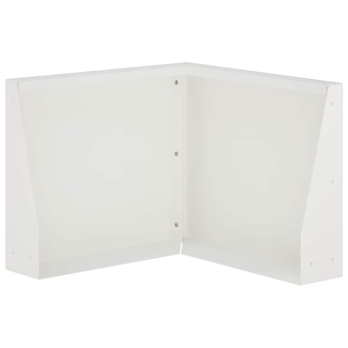vidaXL - Keermuur - 50 - x - 50 - x - 30 - cm - Staal - Wit