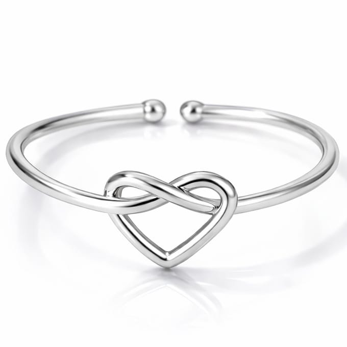 LGT JWLS Dames Ring One Size Zilverkleurig Hart