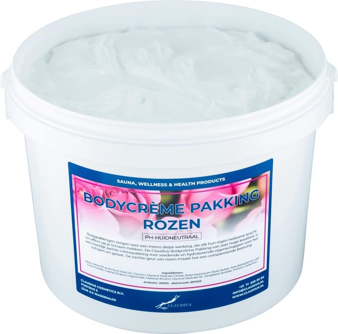 Bodycrème Pakking Rozen - 10 liter
