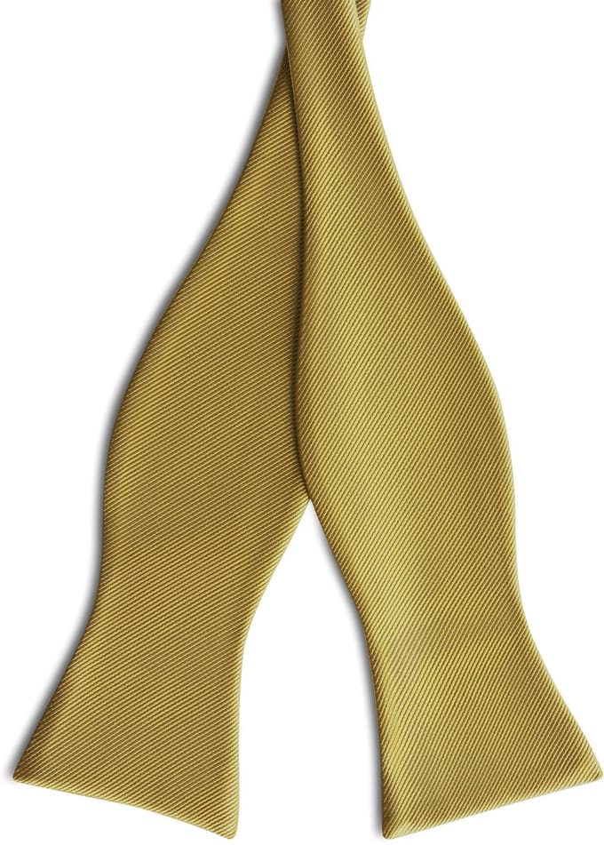 Mosterdgele Zelfbinder Grosgrain Vlinderdas